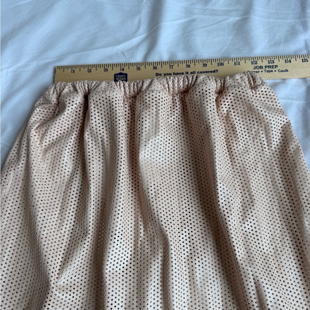 CAROLINE BOSMANS Amino Acid Skirt Perforated Skin Pink Size 14 NEW Avant Garde - Picture 9 of 9